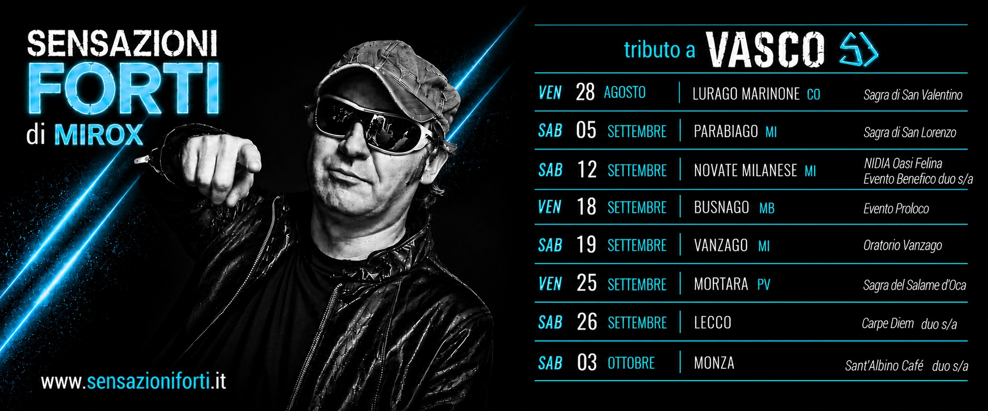 Tributo a Vasco Rossi Home Page 4 19 - https://www.sensazioniforti.net Eventi tributo a Vasco Rossi